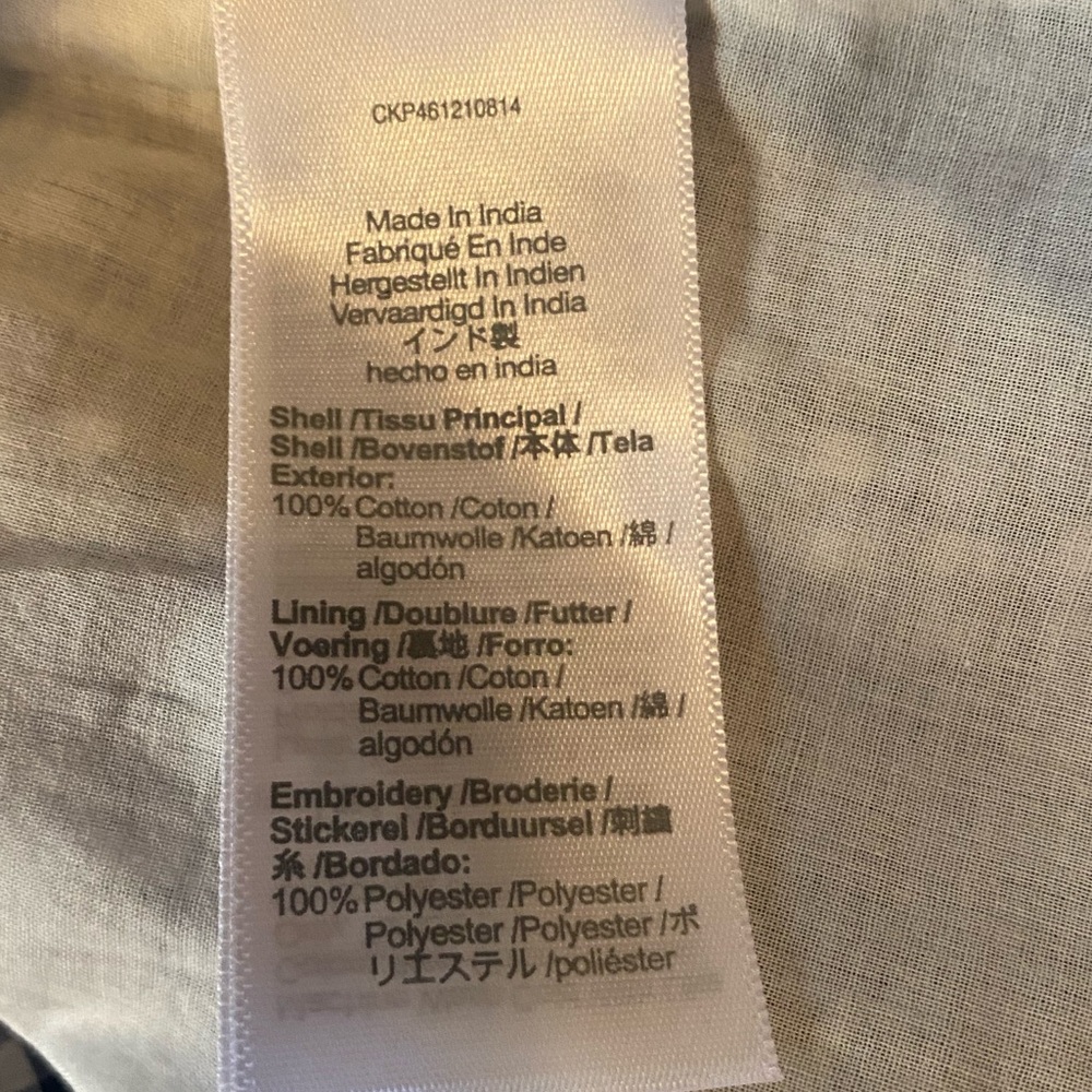 Madewell Embroidered Cotton Gingham Skirt, size Medium - Picture 4 of 7